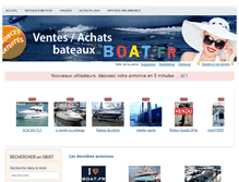 Tablet Screenshot of boat.fr